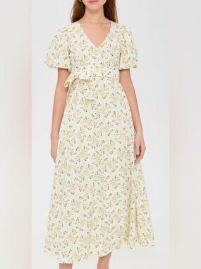 LA MAREGOLD - Original Morgan Dress in vintage yellow floral | size M